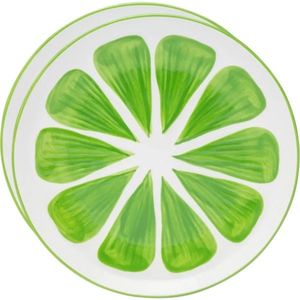 Altom Sada keramických talířů Tropicana limetka 20 cm, 2 ks obraz
