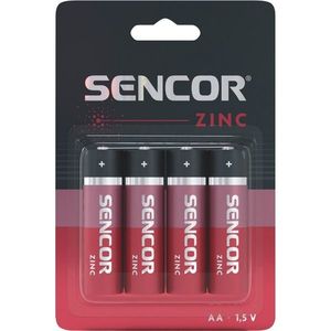 Sencor SBA R6 zinkouhlíková baterie AA, 4 ks obraz