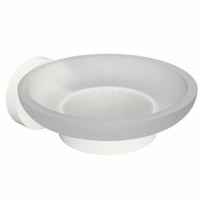 Sapho XR803W X-Round White mýdlenka, mléčné sklo/bílá obraz