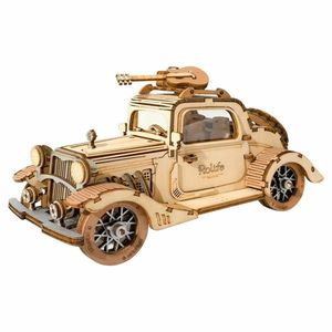 RoboTime dřevěné 3D puzzle Veterán kupé obraz