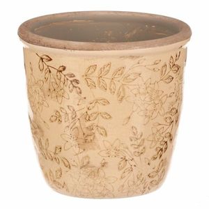 Obal keramický na květiny Flores retro, 14 x 13 cm, 14 cm obraz