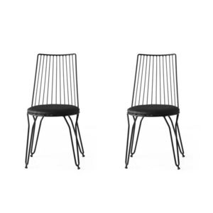 Sada jídelních židlí Ada Black and Black, 2 ks obraz