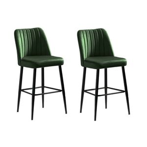 Sada barových židlí Vento Green and Black, 2 ks, 2 ks obraz