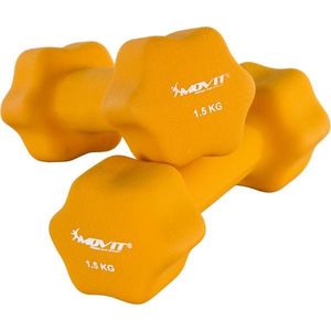 29318 MOVIT Set 2 činek s neoprenovým potahem, 1, 5 kg, oranžová obraz