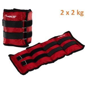 MOVIT 31949 zátěžové manžety, 2 x 2, 0 kg červená obraz