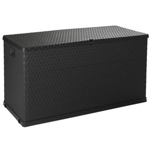 RATTAN zahradní plastový úložný box 420 L, grafit obraz