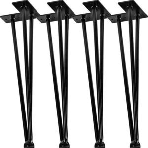 Garthen 86323 Nábytková noha ze 3 tyček, 40 cm, černá obraz