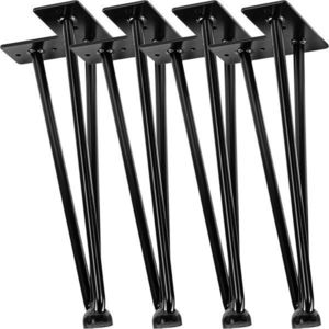 Garthen 86325 Nábytková noha ze 3 tyček, 30 cm, černá obraz