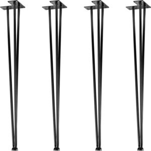 86328 STILISTA Nábytková noha ze 3 tyček, 71 cm, černá obraz