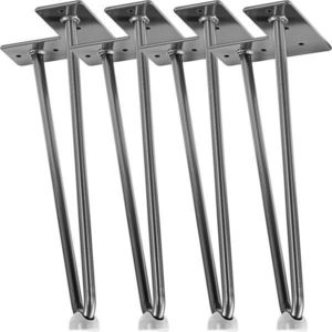 Garthen 86319 Nábytková noha ze 2 tyček, 30 cm, stříbrná obraz