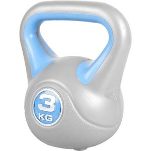 Gorilla Sports Kettlebell činka, vinylová, tyrkysová, 3 kg obraz