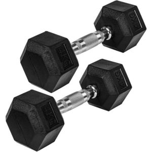 MOVIT 81030 MOVIT Sada šestihranné gumové činky, 4 kg, 2 ks obraz
