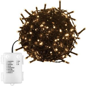 VOLTRONIC® 67680 Vánoční řetěz - 10 m, 100 LED, teple bílý, na baterie obraz