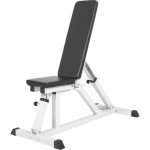 Gorilla Sports Polohovatelná lavička, 119 cm, bílá obraz