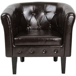 75519 Miadomodo Křeslo Chesterfield, 58 x 71 x 70 cm, hnědé obraz