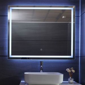 Aquamarin Koupelnové zrcadlo s LED osvětlením, 100 x 80 cm 80780 obraz