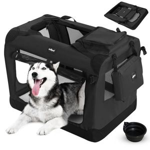 Leopet Přepravní box pro psy XXL, 91 x 63 x 63 cm, černý obraz
