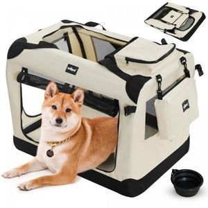 Leopet Přepravní box pro psy L, 70 x 52 x 52 cm, béžový obraz
