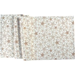 Sander Ubrus Stelle s motivem hvězd, Ø 170 cm, ecru / copper 885137-33 obraz