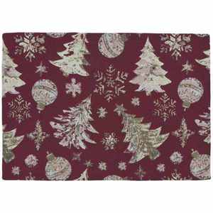 Sander Prostírání Crystal Tree s vánočním motivem, 35 x 50 cm, burgundy 853164-26 obraz