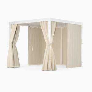 Blumfeldt LuminaHaven Pergola 3x3 se závěsy a moskytiérou obraz