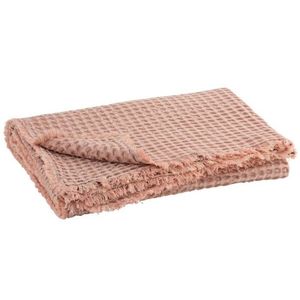 Růžový bavlněný vaflový pléd Waffle - 130*170 cm 3086 obraz
