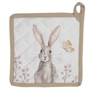 Podložka pod hrnec s motivem králíků Rustic Easter Bunny - 20*20 cm REB45 obraz