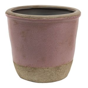Růžovo-béžový keramický obal na květináč Pinae M - Ø 14*13 cm 6CE1380M obraz