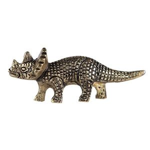 Zlatá antik kovová úchytka Dinosaurus - 8*3 cm 65196 obraz