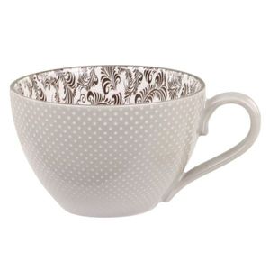 Mocca porcelánový hrnek s ornamenty uvnitř Arés Mocca - 15* Ø12*8 cm/ 470ml 61076120 obraz