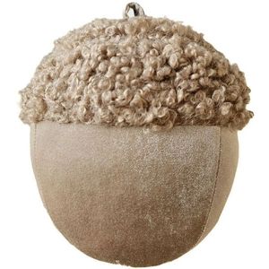 Béžový plyšový dekorační žalud Acorn beige - Ø 20*24cm DCFEB25 obraz