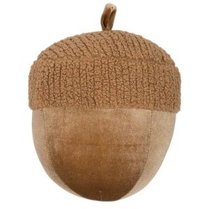 Hnědý plyšový dekorační žalud Acorn brown - Ø 20*24cm DCFEC25 obraz