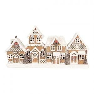 Vánoční dekorace perníkové chaloupky Gingerbread House - 25*6*13 cm 6PR5377 obraz