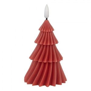 Vínová vánoční svíčka stromek Led Candle - Ø 8*13 cm / 2*AA 6CA0005 obraz