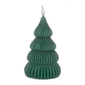 Zelená vánoční svíčka stromek Led Candle - Ø 8*17 cm / 2*AA 6CA0004 obraz