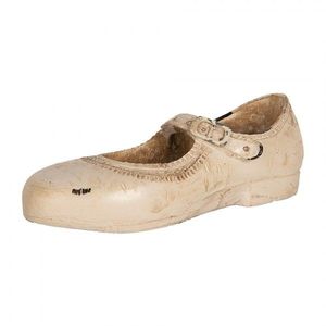 Béžová antik dekorace dívčí bota - 15*6*5 cm 6PR5571 obraz