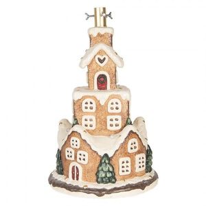 Stojan na stromek věž z chaloupek Gingerbread - Ø 35*57 cm 5MG0093 obraz