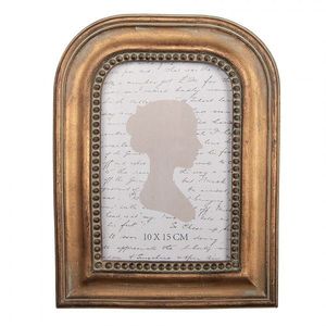 Zlatý antik fotorámeček s perličkami - 16*2*21 cm / 10*15 cm 2F1339 obraz