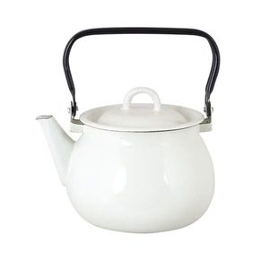 Bílá varná smaltovaná konvice Emil´s Enamel Offwhite - Ø 19 * 16, 5 cm / 2, 5L 690601 obraz