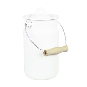 Bílá smaltovaná konvice na mléko Emil´s Enamel Offwhite - Ø 14, 5*20 cm / 2L 514801 obraz