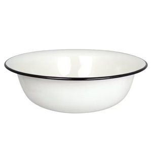 Bílá smaltovaná mísa umyvadlo Emil´s Enamel Offwhite - Ø 40*13 cm / 9L 694201 obraz