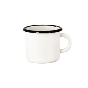Bílý smaltovaný hrnek Emil´s Enamel Offwhite - Ø 9*8 cm / 0, 4L 690501 obraz