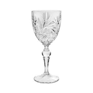 Bohemia Jihlava broušené sklenice na víno Pinwheel 260 ml 6 ks obraz