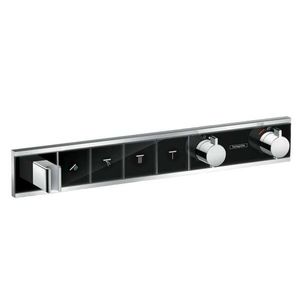 HANSGROHE RainSelect Baterie pod omítku pro 4 spotřebiče, černá/chrom 15357600 obraz