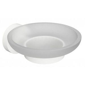 SAPHO X-ROUND WHITE mýdlenka, mléčné sklo, bílá mat XR803W obraz