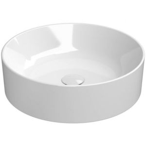 GSI KUBE X keramické umyvadlo na desku, průměr 45cm, bílá ExtraGlaze 942711 obraz