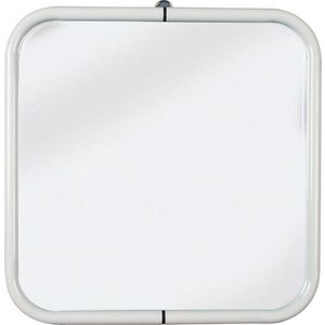 AQUALINE WHITE LINE zrcadlo v rámu 44x44cm, bílá 8000 obraz