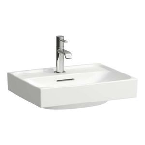 Laufen Meda Umývátko, 45x35 cm, s přepadem, otvor pro baterii, bílá H8151110001041 obraz