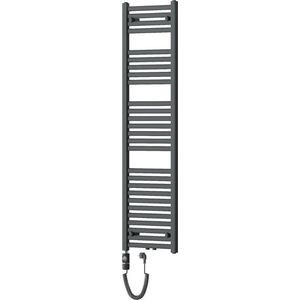 MEXEN/S Hades radiátor + topná tyč 1500 x 400 mm, 600 W, antracit W104-1500-400-2600-66 obraz