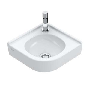 VILLEROY & BOCH O.novo Umývátko rohové 32x32 cm, bez přepadu, 1 otvor pro baterii, alpská bílá 73103301 obraz